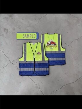High-Visibility Safety Vest with Miami Concrete Logo custom logo 2